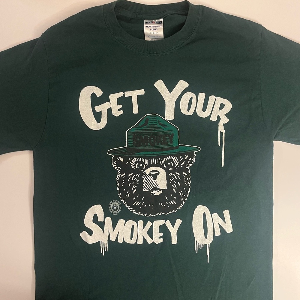 Graphic Forest Green Heavyweight T-Shirt